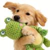 Squeaky Plush Cotton Rope Dog Toy For Interactively Play Teeth Cleaning And Anxieties Relief In Small Media Dog