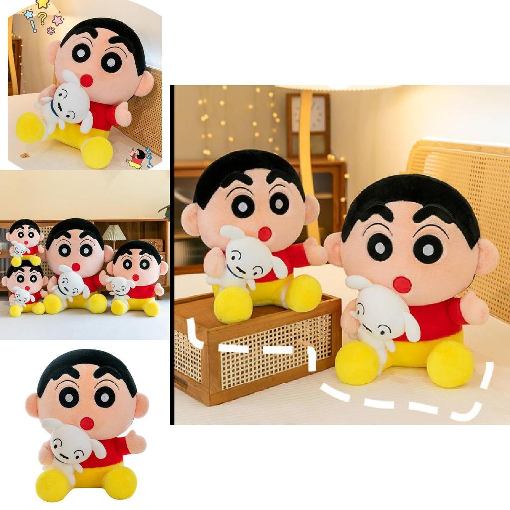 Adorable Crayon Shinchan Plush Toy With Soft Crystal Velvet Fabric Perfect For Kids