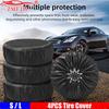 ZMFJH 13-16" 16-20" Car Spare Tire Cover Sunscreen Waterproof Dustproof Protective Tire Bag Film Tyre Spare Storage Cover 4PCS