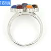 Natural Yoga Chakra Crystal Ring Simple Open Ring Jewelry