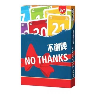 No Gracias Juego de Mesa Divertido Juego de Cartas para Todas las Edades Promueve la Risa y el Entretenimiento Familiar