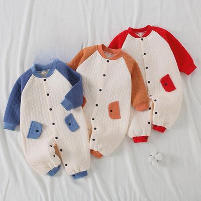 Tutina trapuntata in puro cotone per neonato: Pigiama caldi primaverili/autunnali per neonati e bambini piccoli