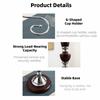 Large Capacity 6 Bottles Wine Glass Rack Freestanding Upside Down Wine Glass Holder  Restaurant