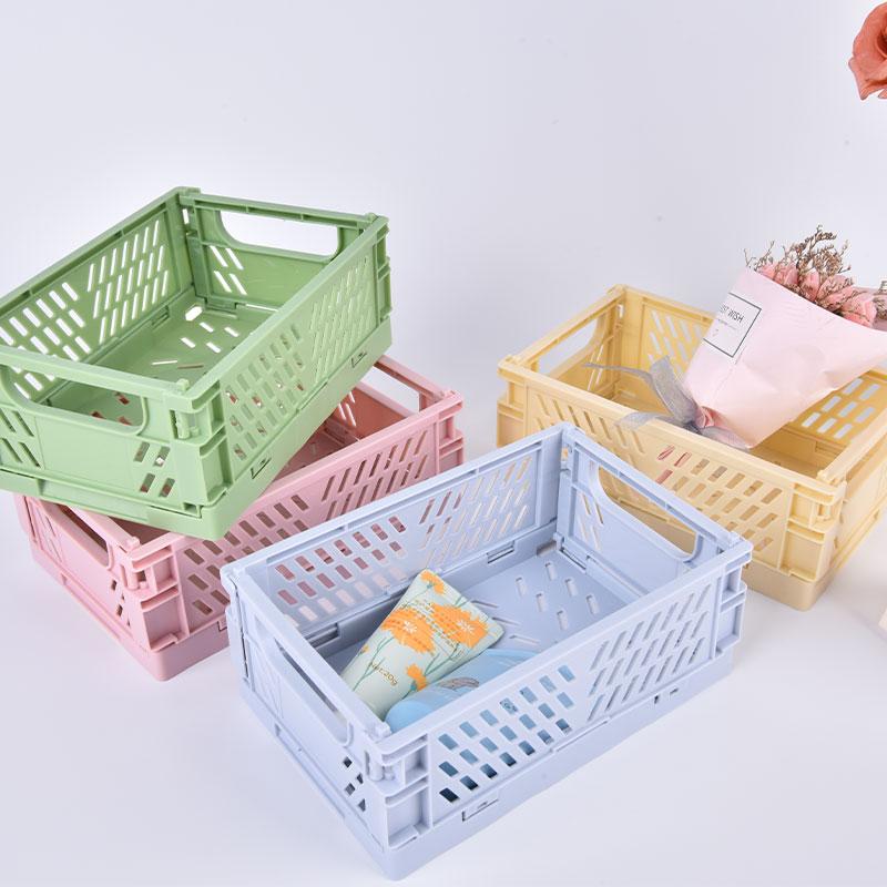 Drăguț mini organizator pliabil de birou Coș de depozitare pentru birou Accesorii pentru papetărie de birou