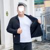 Fat Man Loose Plus Fat Plus Size Men's Large Size Men's Jacket Fat Man Fashion Coat Lapel Casual Big Belly