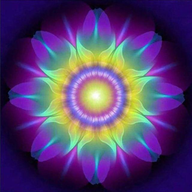 Pătrat complet rotund rășină peisaj pictură cu diamant flori mandala bricolaj diamant broderie imagine strasuri artizanat cadou de artă