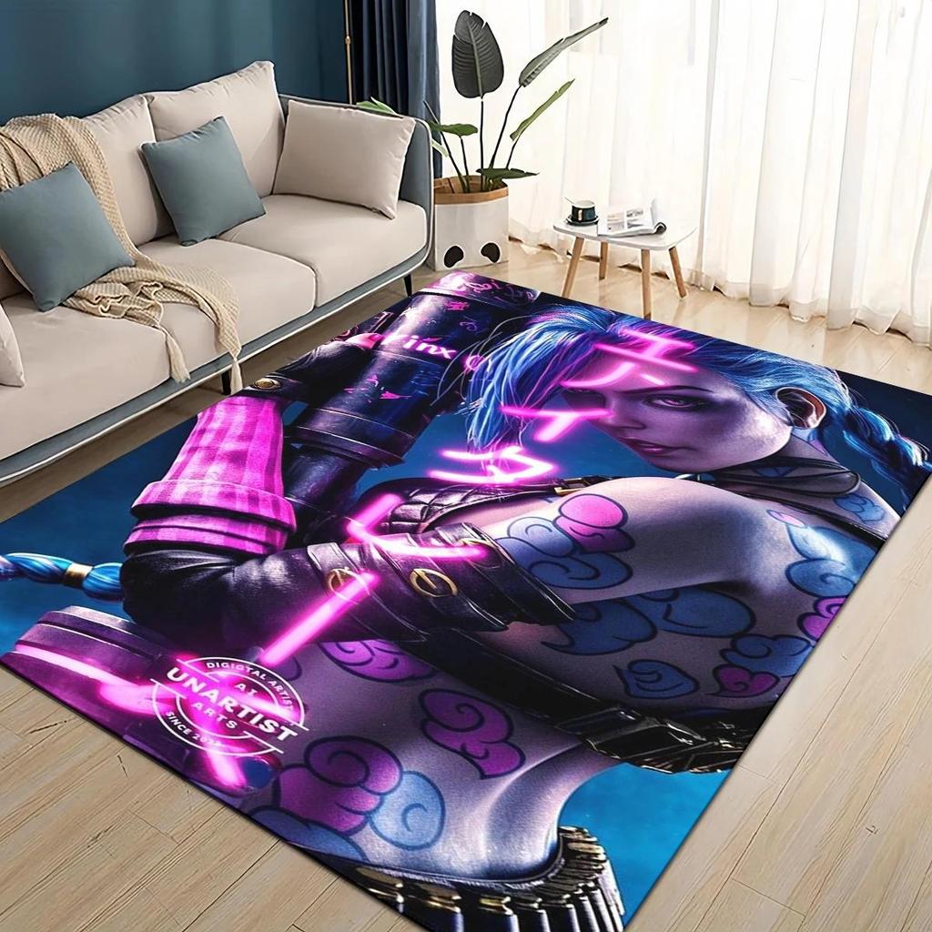 27 Style Jinx League of Legends LOL Cartoon Carpet Rug for Living Room Bedroom Home Sofa Decoration,Kids Play Non-slip Floor Mat
