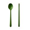 Kids' Portable Non-Slip Colored Silicone Chopsticks & Spoon Set