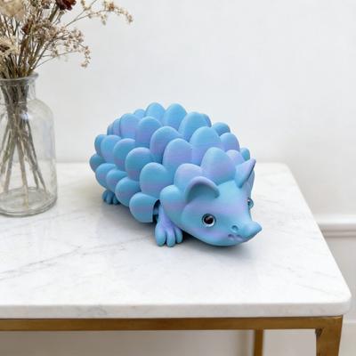 3D Printed Hedgehog Figurine Movable Joints Simulated Hedgehog Stress Relief Fidget Toy Home Office Desktop Decoration Ornament