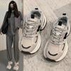 Platform Dad Shoes Women's Spring and Summer New Versatile Casual Sneaker Mesh Breathable Running Shoes
