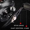 Mulinetă de pescuit 18BB Baitcasting 7.2:1 Sistem de frânare dublă Mulinetă de turnare stanga/dreapta ultra fin