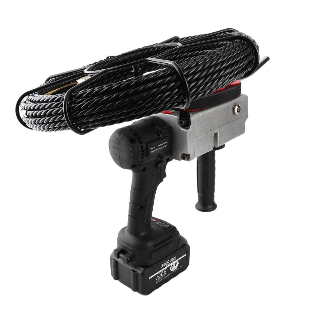 Electrician Threading Machine Speed Adjustable Brushless Rechargeable Lithium Battery Threading Machine 15m Wire 80‑240V