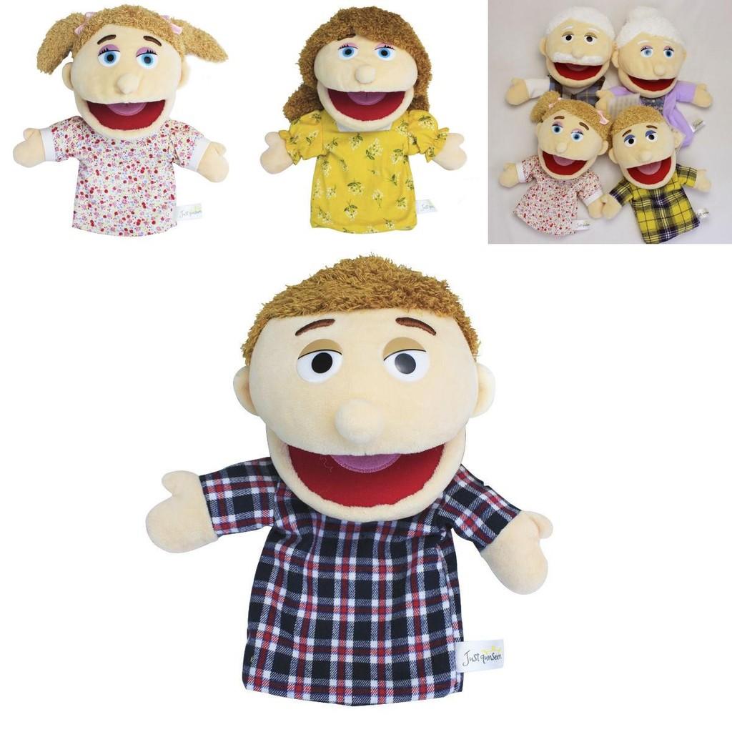 Creative Open Mouth Full Family Hand Puppet Plush Doll Toy For Roleplaying And Storytelling