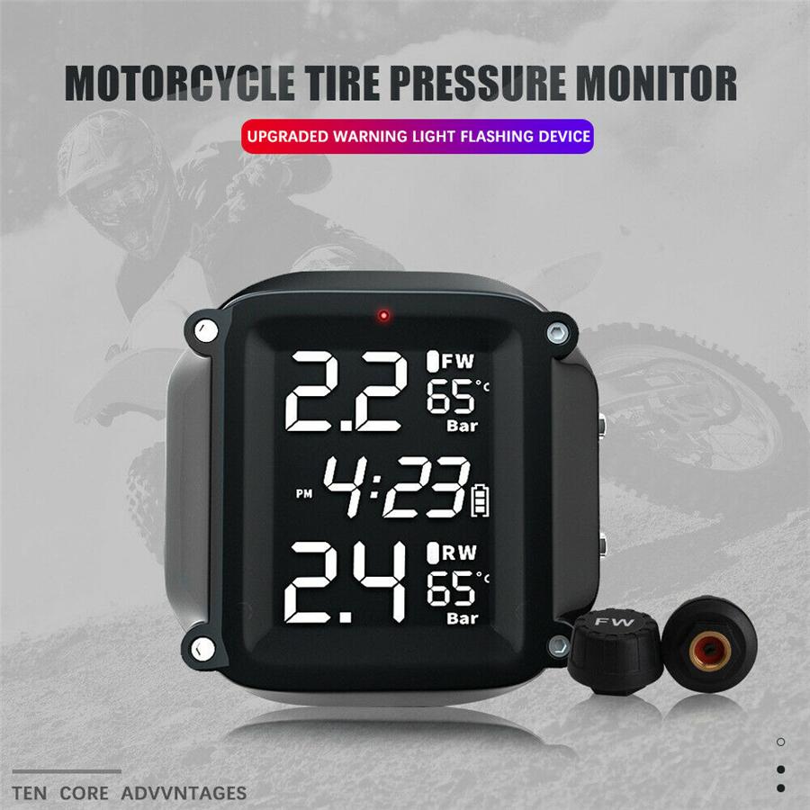 TPMS Tire Pressure Monitoring System for motorcycles and e-bikes with 2 sensors