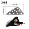 RISACCA Motorcycle LED Turn Signal, Clear, Left and Right Set, Universal, High Brightness, 12 V, Cowl, Embedded