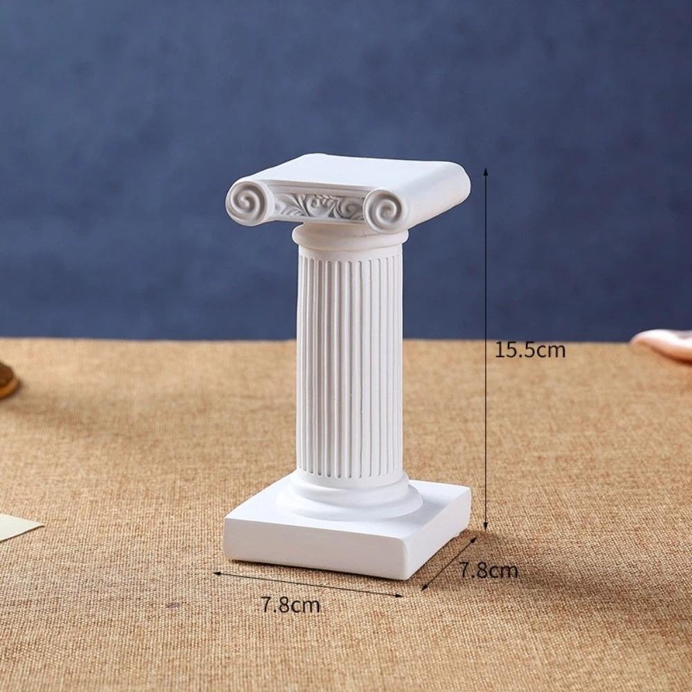 Resin Roman Pillar Decor Home Decor Roman Column Ornament Classic Pedestal Stand Figurine  Wedding