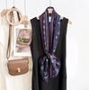 Double-layer double-sided shawl, new retro literary and artistic long silk scarf, autumn and winter fashion versatile streamer silk scarf, outer scarf
