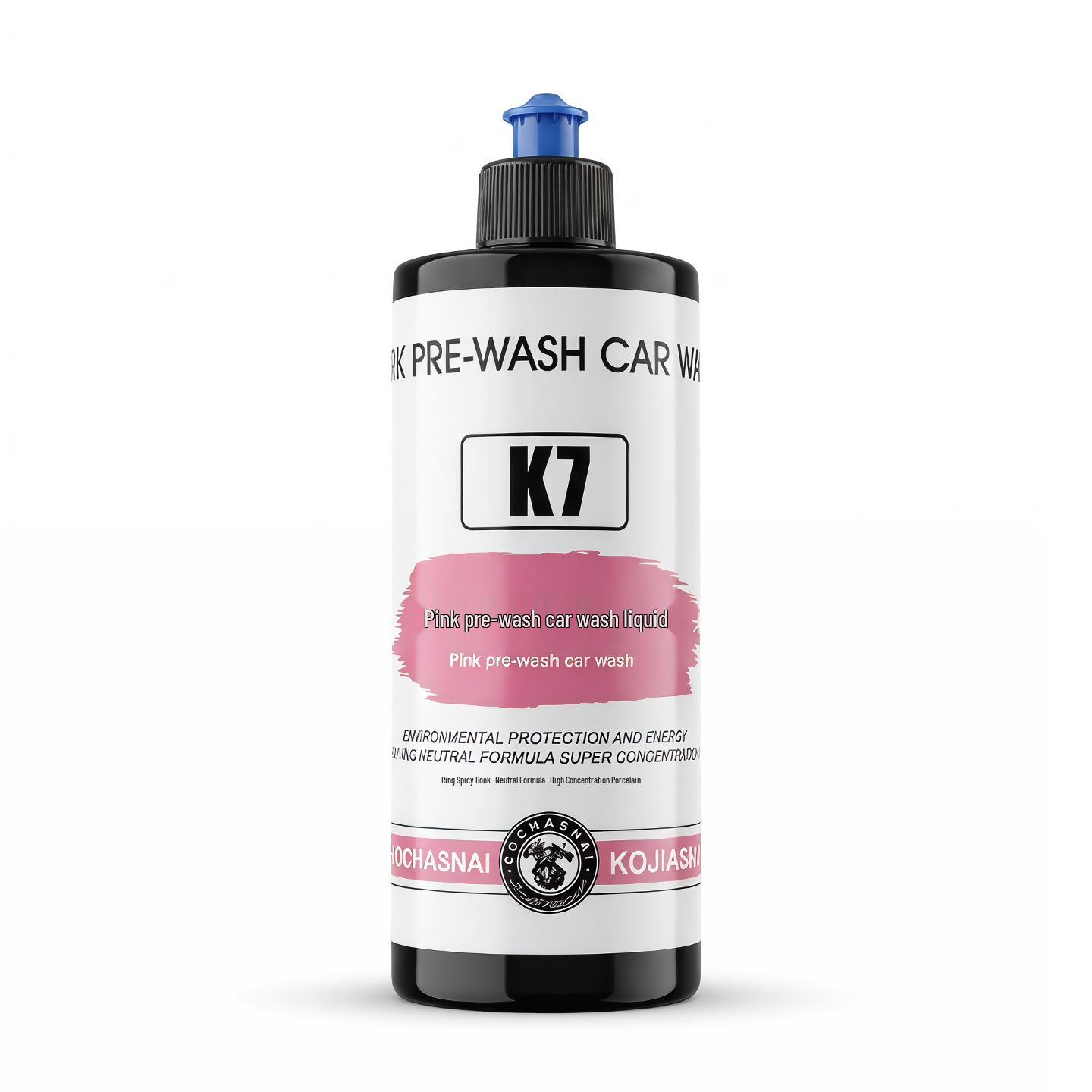 Kejiasnai Pink Pre-Wash Foam: Car Wash Softener Dirt Loosening Agent (No-Wipe Formula)