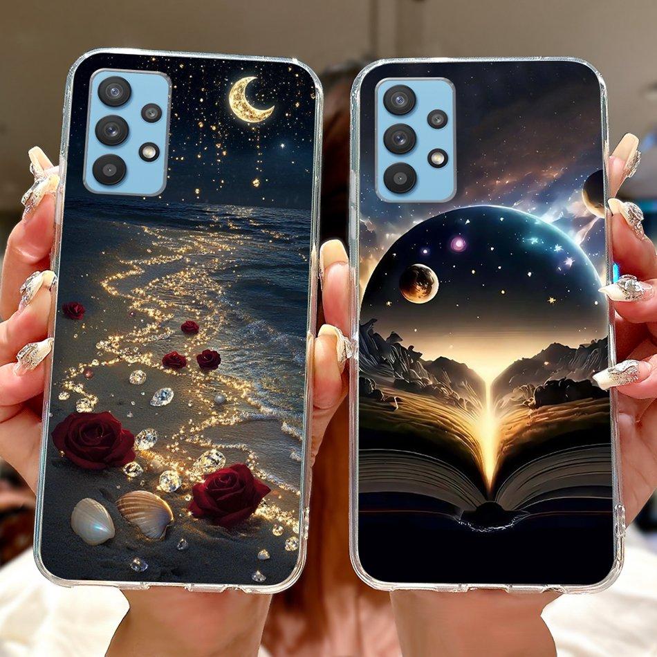 For Samsung Galaxy A32 Cool Dragon Tiger Painted Phone Case For Samsung A32 4G 5G SM-A325F SM-A326B Soft Silicone TPU Cases