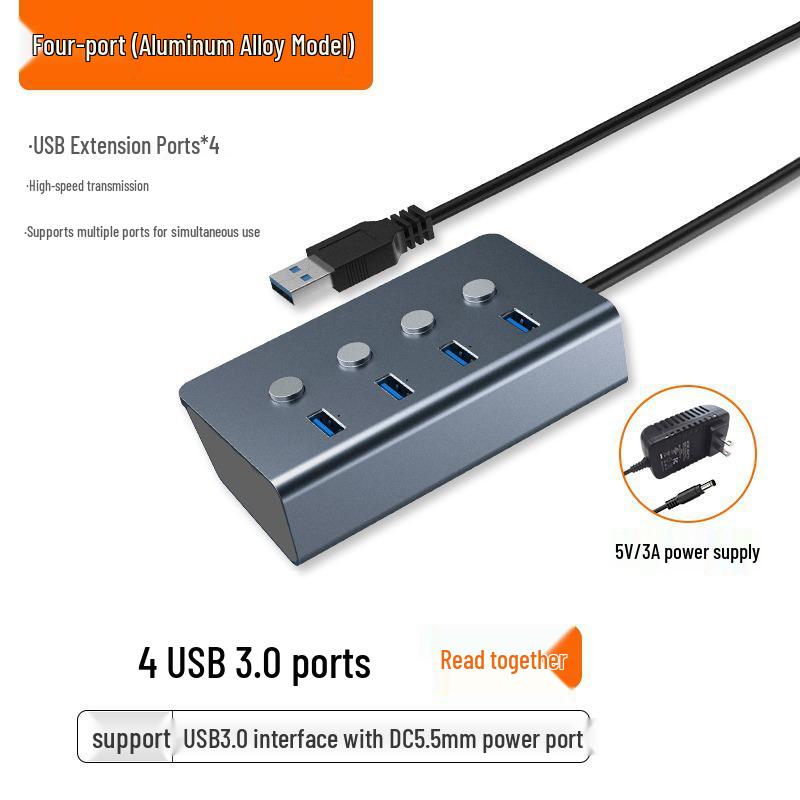 Xiaomi USB Hub Multi-Port Extender with Power Switch
