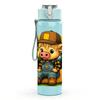 1PC Construction Pig Worker Cartoon 750ml Color Plastic Sports Water Bottle Leakproof Flip Straw Lid Suitable for Sports Office Home Use