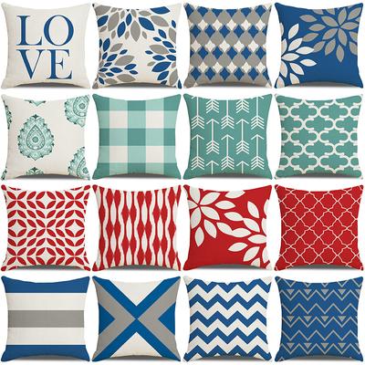 New Nordic Throw Pillow Cover Modern Simple Linen Cushion Cover Geometric Pattern Sofa Pillow Cover