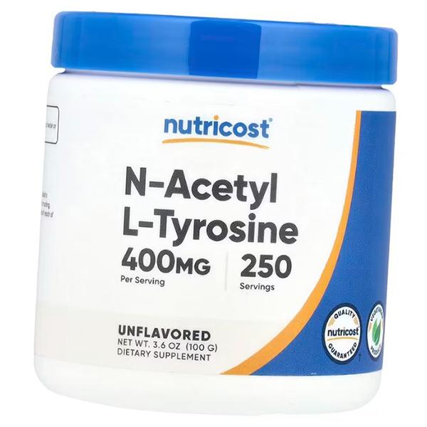 N-Ацетил L-Тирозин, N-Acetyl L-Tyrosine Powder, Nutricost  100г Без вкуса (27647033)