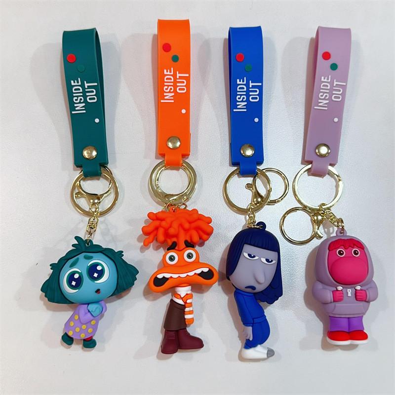 Adorable Pvc Inside Out Keychain Cartoon Accessory Perfect For Gifts And Parties