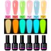Nail Art Luminous Nail Polish Glue Nail Polish Color Glue 15ml Nail Glue Cross-border Phototherapy Glue