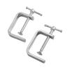 2pcs 50-100mm Woodworking Clamp C-Clamp G-Clamp For Wood Plastic Drilling Fixing