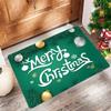 Christmas Themed Door Mat Festive Patterns Like Santa Claus Reindeer Sleigh Christmas Trees Gifts Non Slip Welcome Entrance Ru