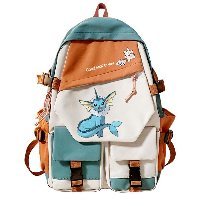 Pokemon Elf Peripheral Printed Casual Backpack Elementary and Secondary School Students Large Capacity Backpack