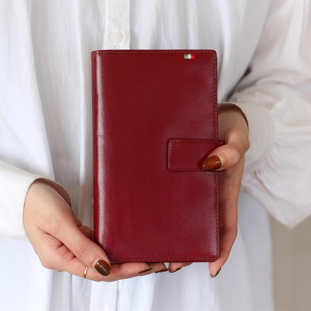 Milagro CAS2163 (Black) Long Wallet with 30 Card Holders (Wallet, Card Case, Men's, Women's, Genuine Leather, Large Capacity, Gift for Men, Father's