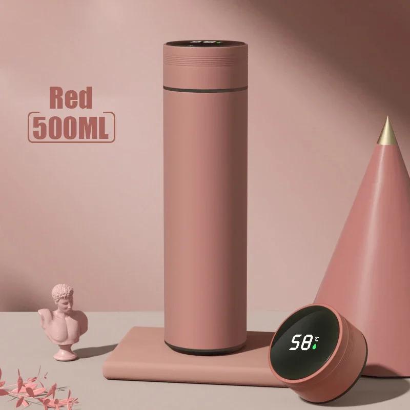 500ml termoska s displejem na termoska Nerezová dělená termoska Venkovní vakuově izolovaný hrnek dárek ke Dni otců