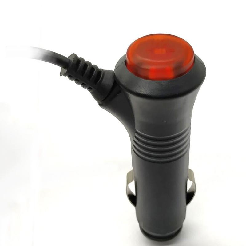 300cm/9.8ft DC5.5x2.1mm Car Charger Cable 12V-24V Cigarettes Lighter Power Cord Wire with Switching Button