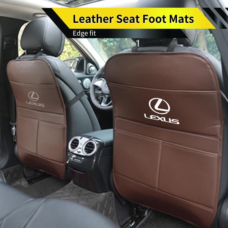 CKU5 Car Seat Back Storage Bag Leather Seat Anti-Kick Pad Accessories For Lexus CT200h ES250 ES300h IS250 IS200 GS300 GS460 GX470