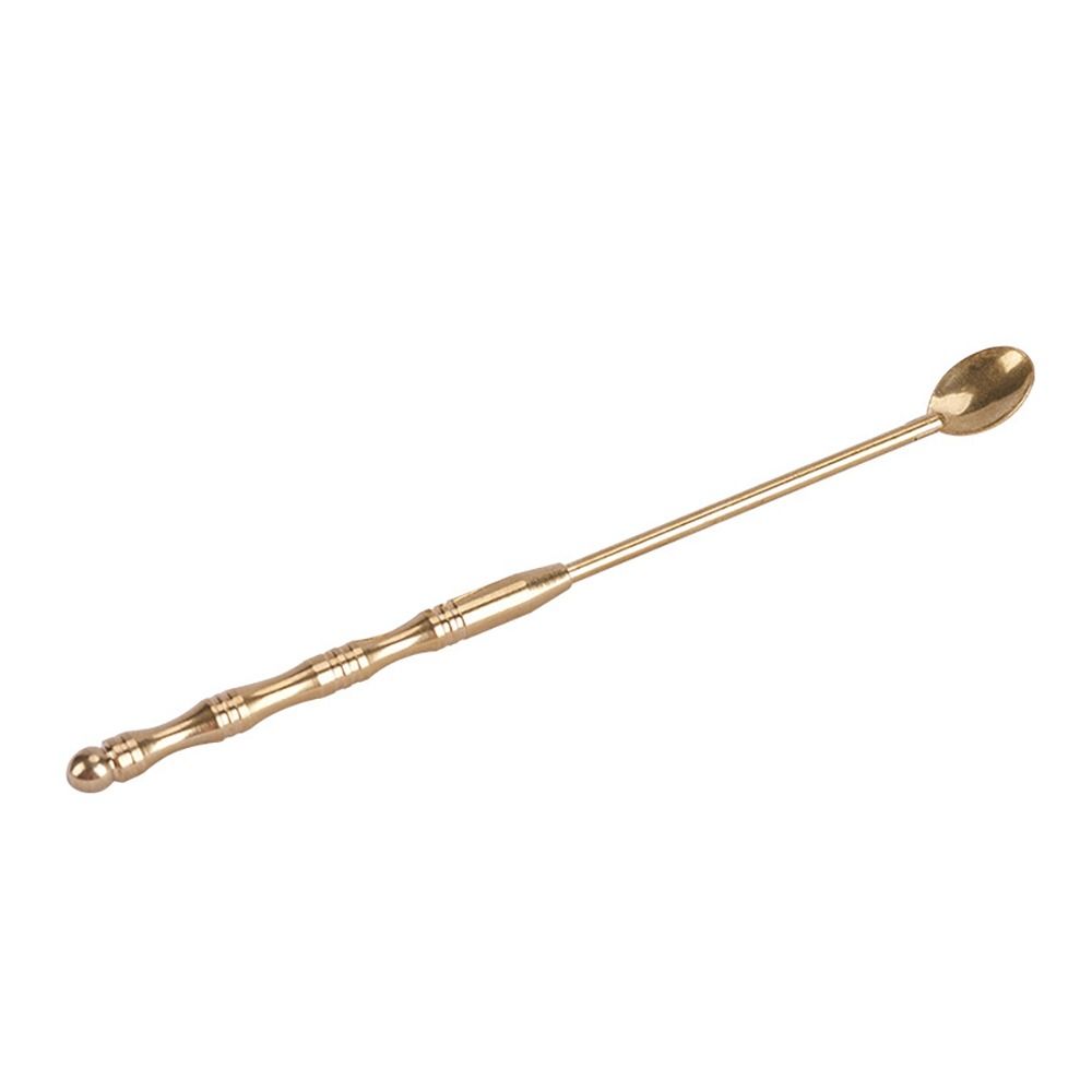 DIY Incense Cones Incense Burner Chinese Ancient Style Retro Brass Censer Gift Fragrant Spoon