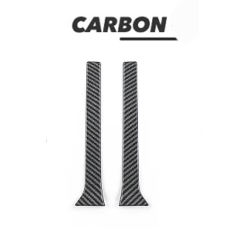 2PCS Auto Exterior Decoration Rear Brake Light Decal Stripe Cover ABS Carbon Fiber Black For Kia Sorento MQ4 2021-2026 LHD RHD