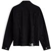 Calvin Klein Minimalist Label Vintage Wash Loose Denim Jacket Men Jackets Black J324792