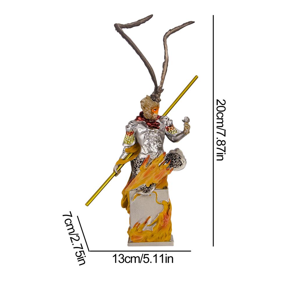 Schwarzer Mythos: Wukong-Statuen für die Wohndekoration: Realistische, moderne Affenstatue, lustige Figur, Dekoration für Zuhause