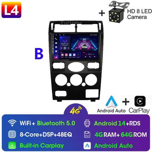 2din Android14 Car Radio Multimedia Carplay Auto GPS Navigation For Ford Mondeo Mondeo 3 2000 2001 2002 2003 2004 2005 2006-2007