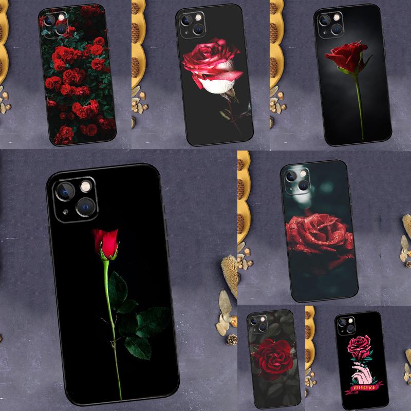 Red Rose Flower Case For Samsung Galaxy A53 A33 A13 A34 A54 A14 A35 A55 A15 A56 A36 A26 A16 A06 A22 A32 A52