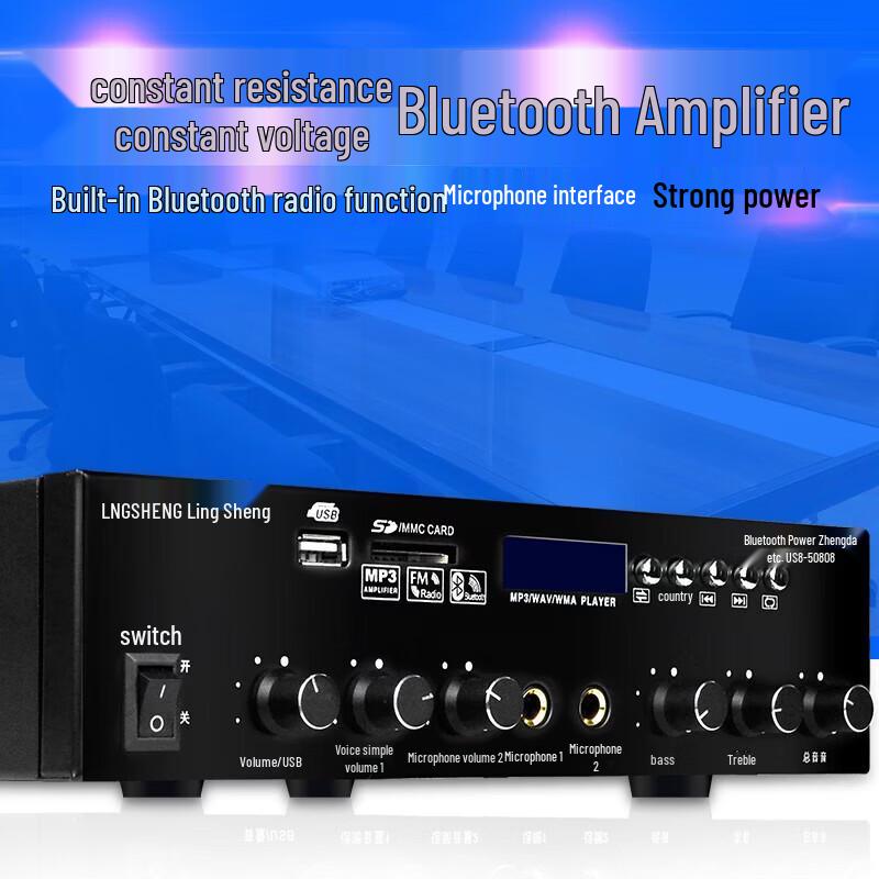Lingsheng Bluetooth Vysoce výkonný Profesionální vysílací zesilovač CN zástrčka (adaptér součástí dodávky)