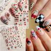 2026 Trendy Nagellak Stickers Zebra Luipaard Ster Ruit Kersen Hart Cartoon Zelfklevende Decals DIY Manicure Nagel Decoraties