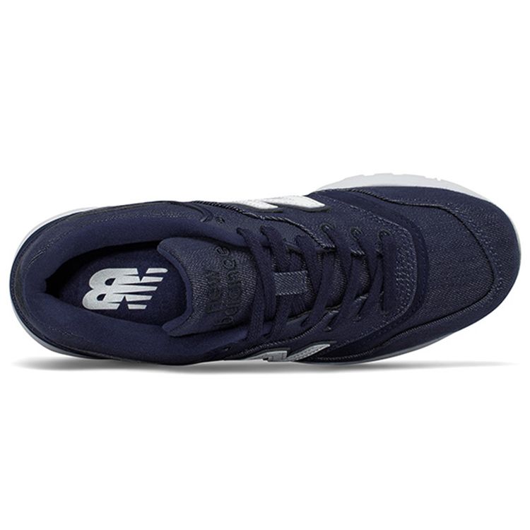 New Balance Nb 997 Retro Versatile Fabric Low Top Running Shoes Women Sneaker Deep-Blue WL997HDI