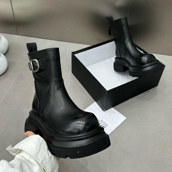 2025 Stylish Thick-Soled Platform Martin Boots - Versatile British-Style Women's Fashion Footwear