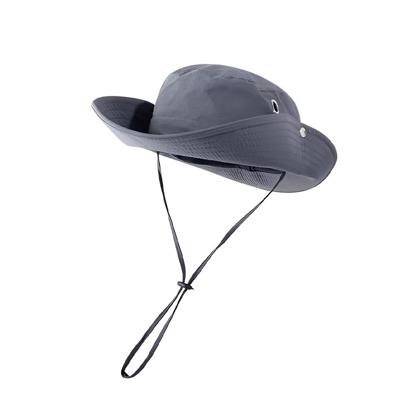 Quick Dry Wide Brim Bucket Hat for Men Women Cap Breathable Adjustable Chin Strap Outdoor Hiking Fishing Sun Hat