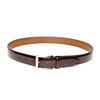 [KIETH] Smooth Leather Glass Finish Belt for Men, Dark Brown, Business, Adjustable Size, Over 50 Years of History and Craftsmanship, Made in Japan,