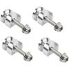 Motorcycle Side Box Quick Release Base Mounting Pads Motorbike Accessories Quick Installation Replacement, Silver