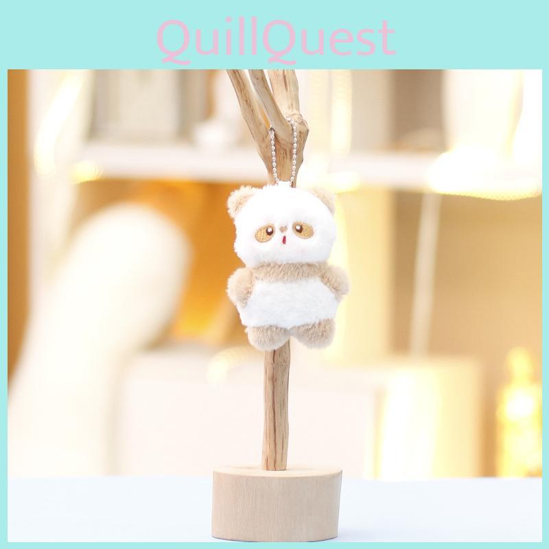 Panda Plush Toy With Magnetic Attach Keychain For Girls Cute Stuffed Animal Gift